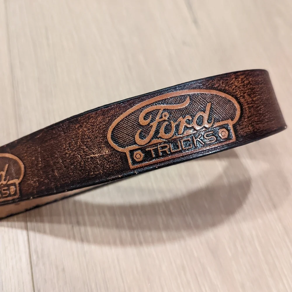 Brown Leather Ford Trucks Belt